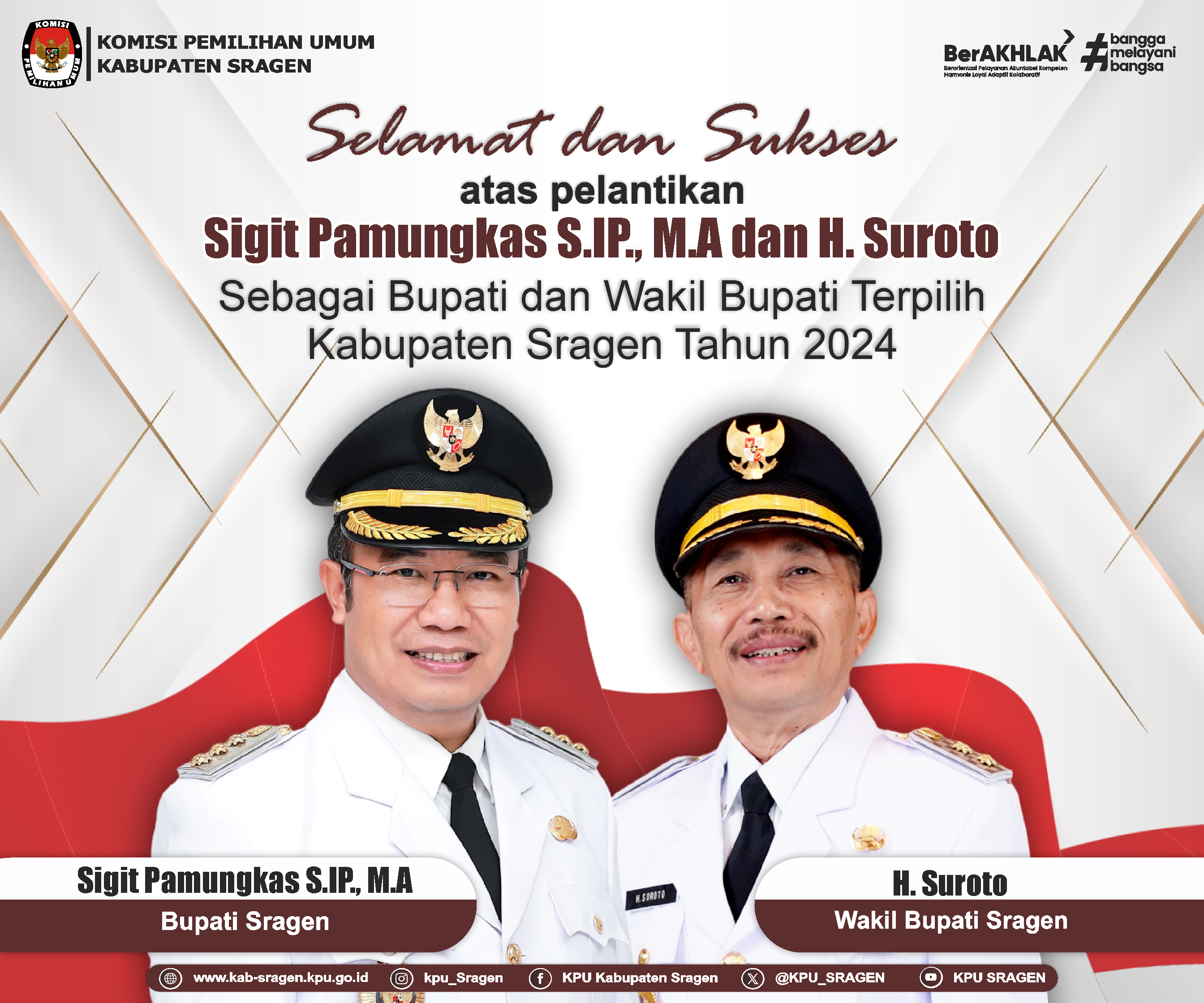 Pelantikan bupati sragen