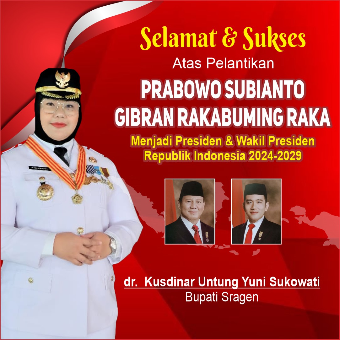 Pelantikan presiden - bupati sragen