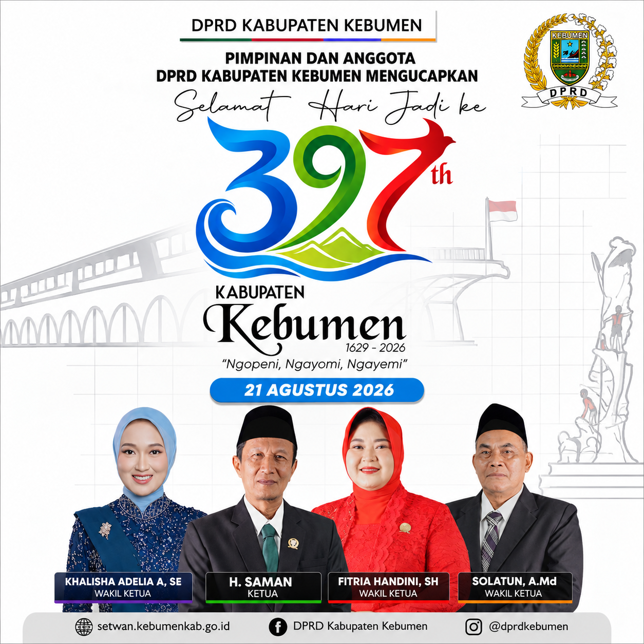 HUT Kebumen - DPRD kebumen HUT Kebumen - DPRD kebumen