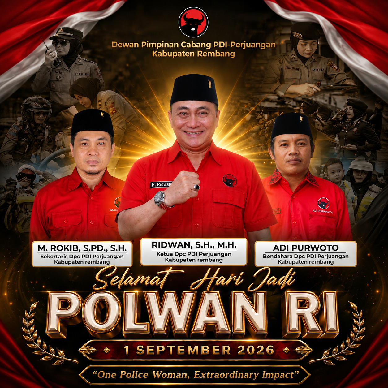 Hari jadi polwan - dpc pdi rembang
