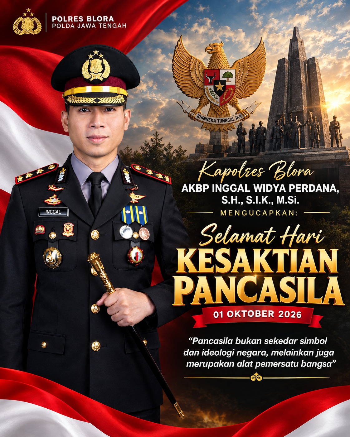 Hari pancasila - polres brebes
