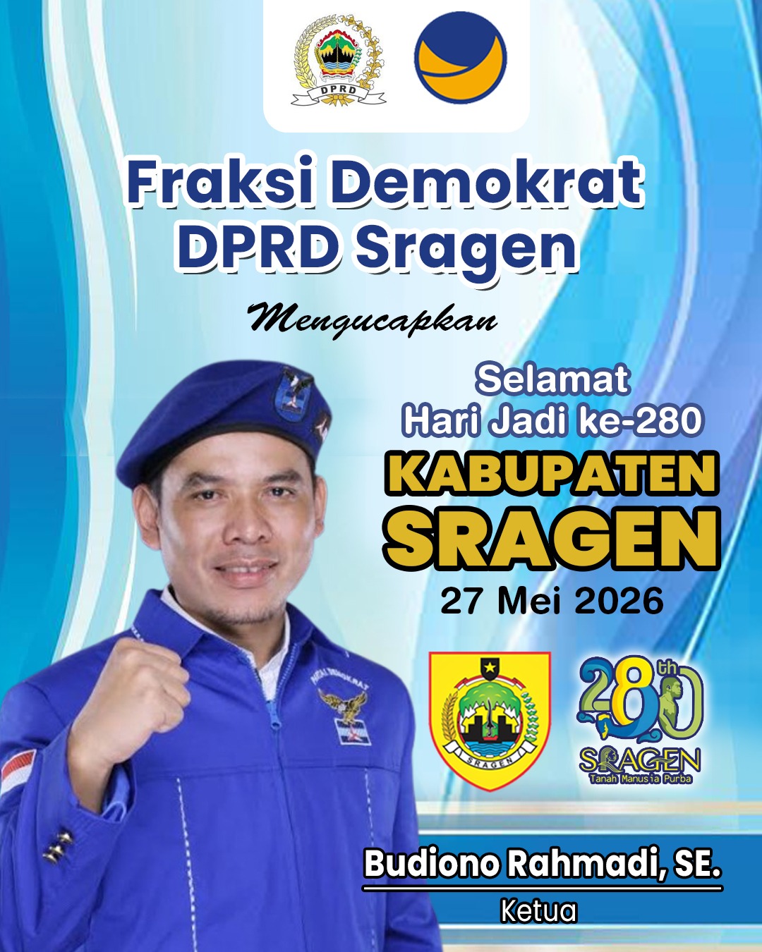 HUT sragen - dprd sragen (demokrat)