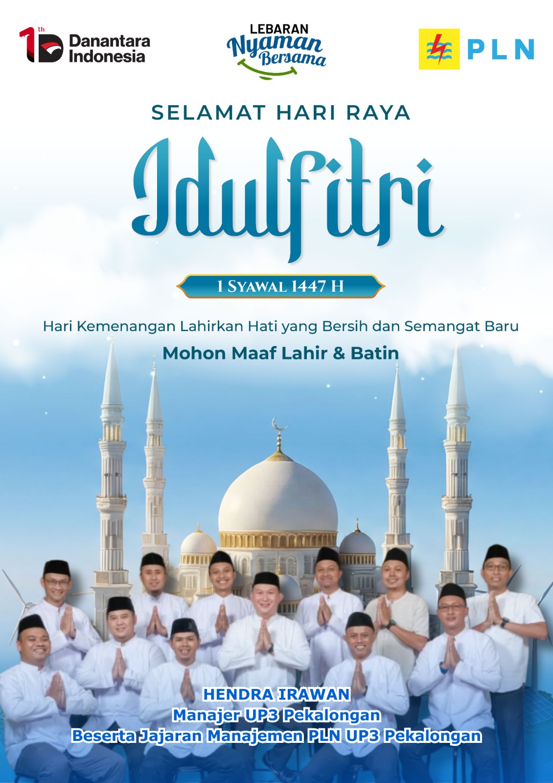 Ucapan idul fitri - pln