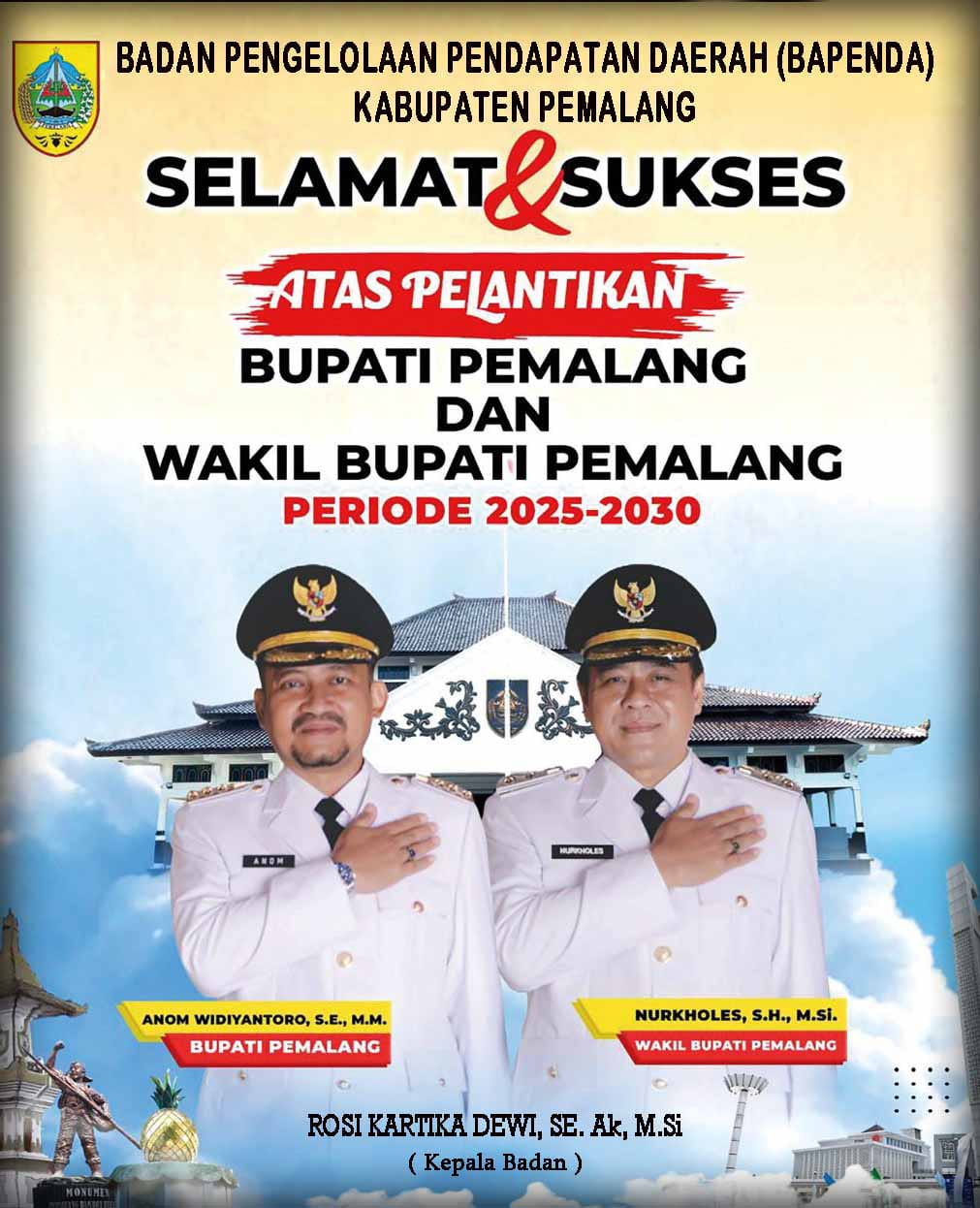 Pelantikan bupati pemalang - bapenda pemalang