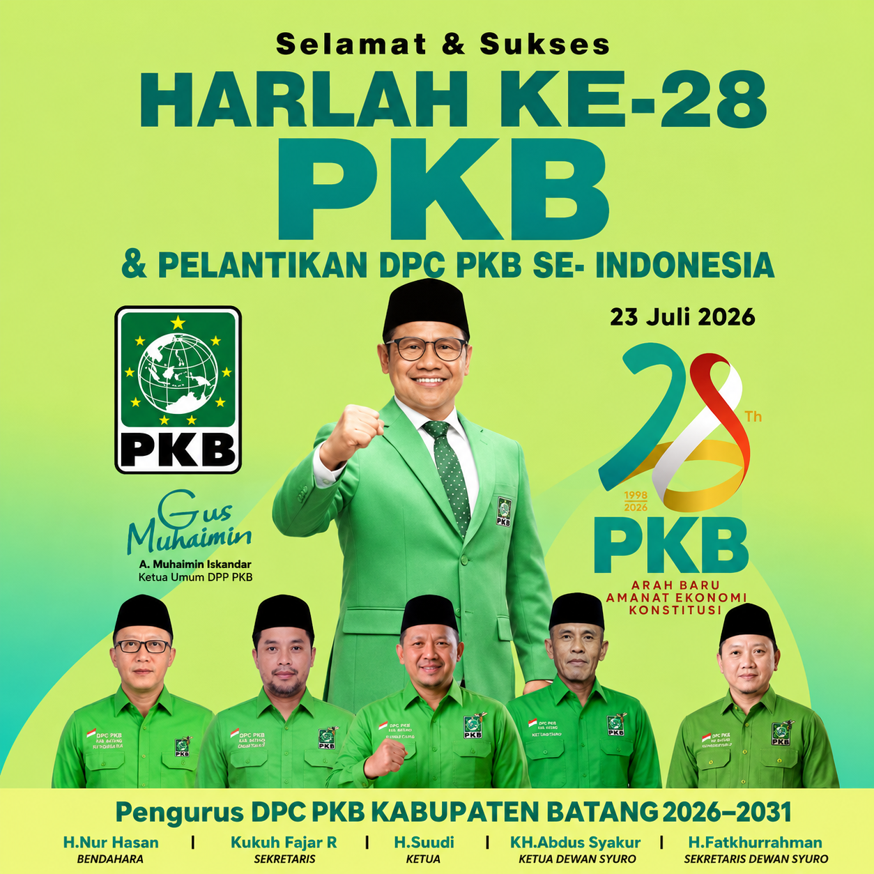 Harlah PKB - batang