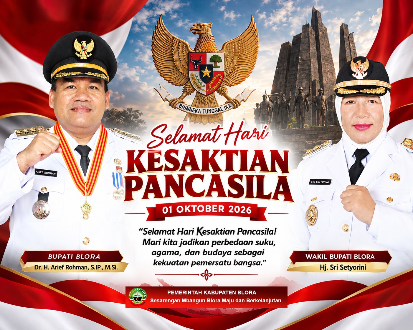 Hari pancasila - bupati blora