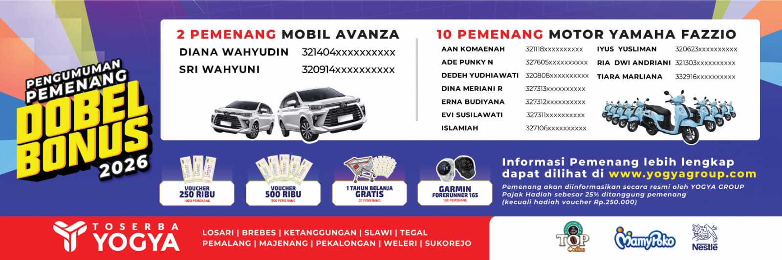 Pemenang toserba yogya