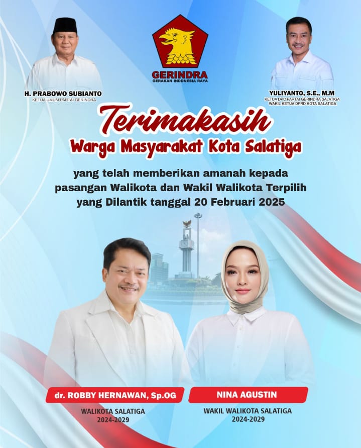 Pelantikan walikota salatiga - gerindra