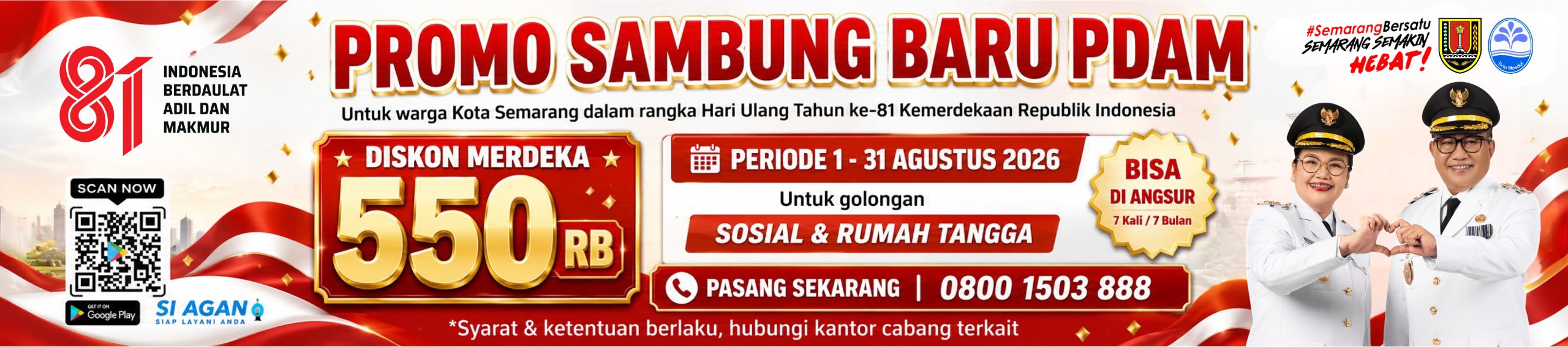 Promo sambung baru pdam