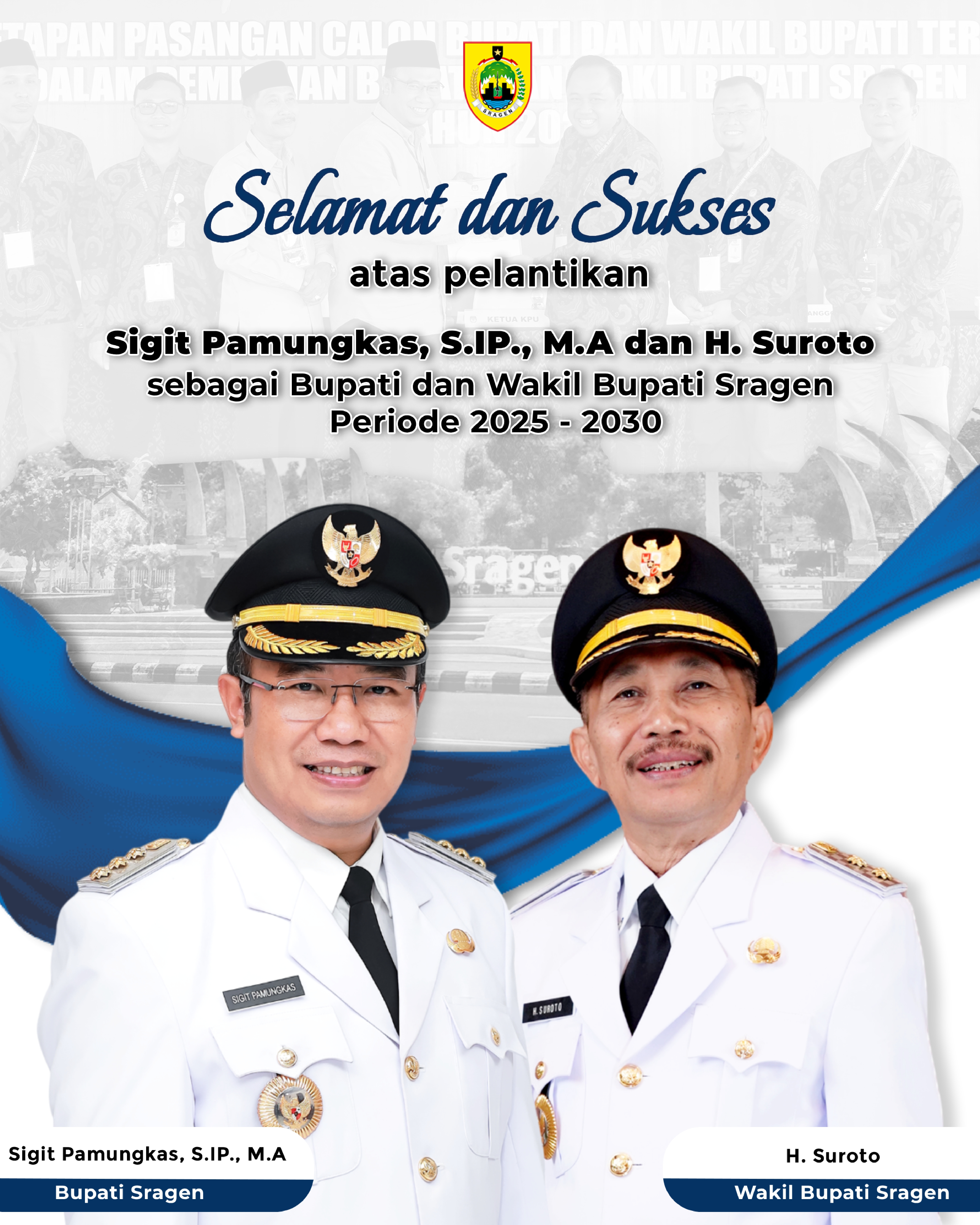 Pelantikan bupati sragen