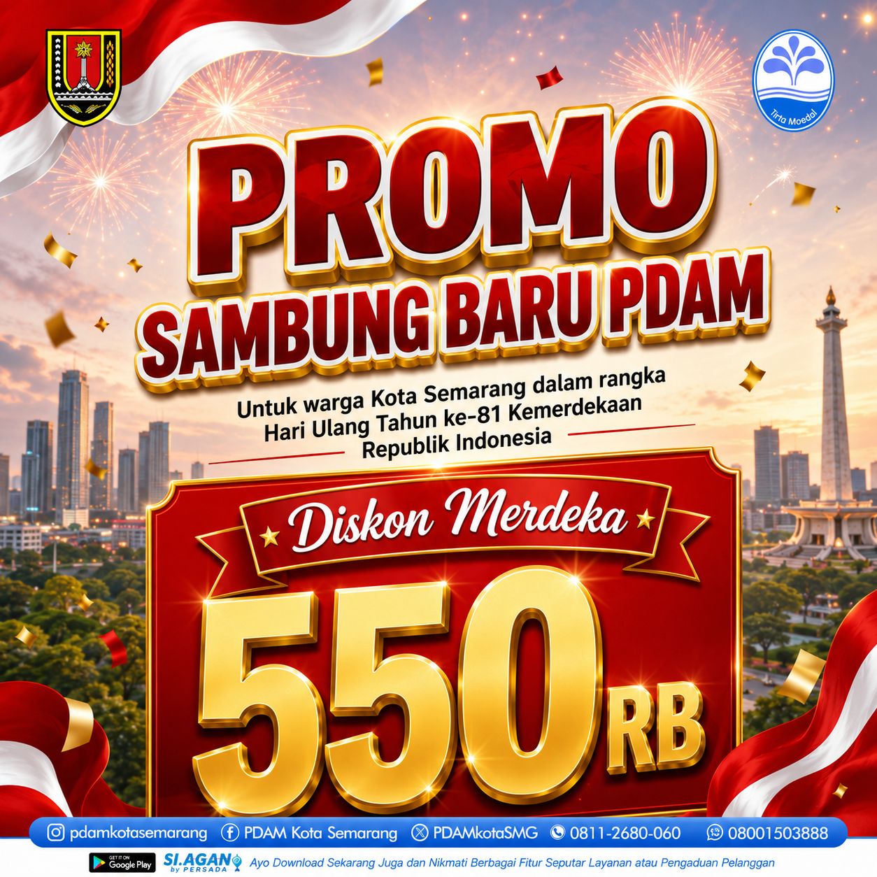 Promo sambung baru pdam