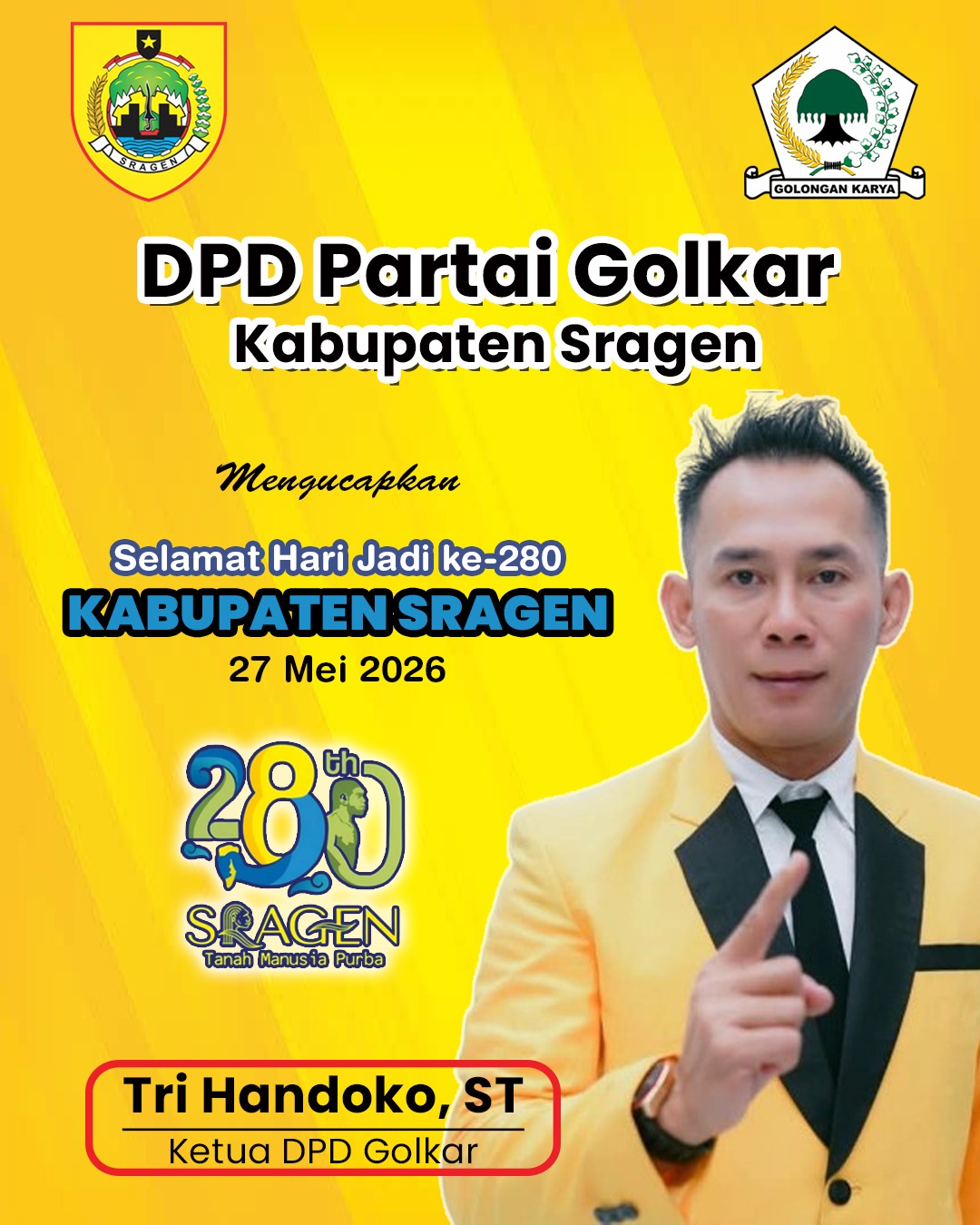 HUT sragen - dpd golkar sragen