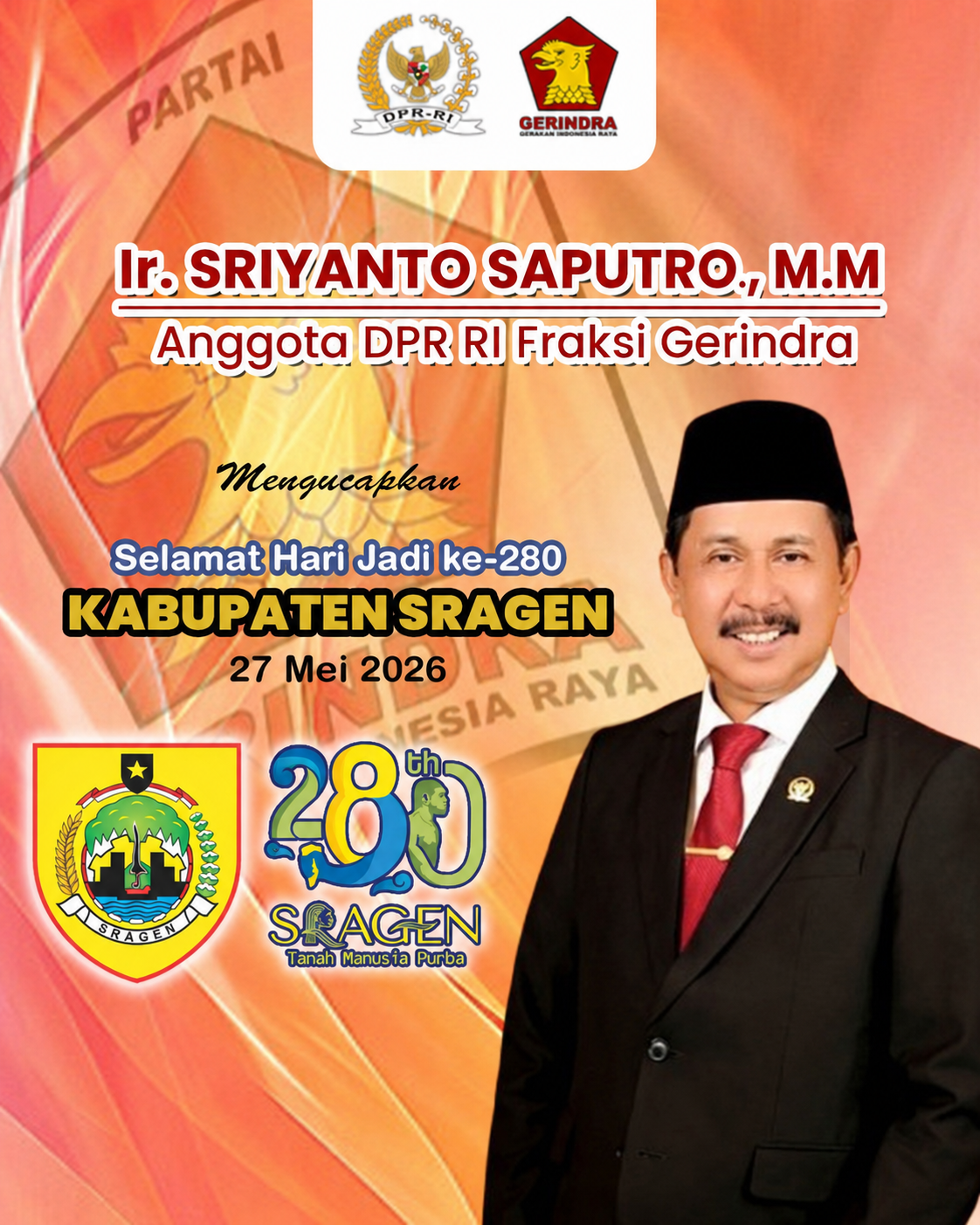 HUT sragen - dpr ri 