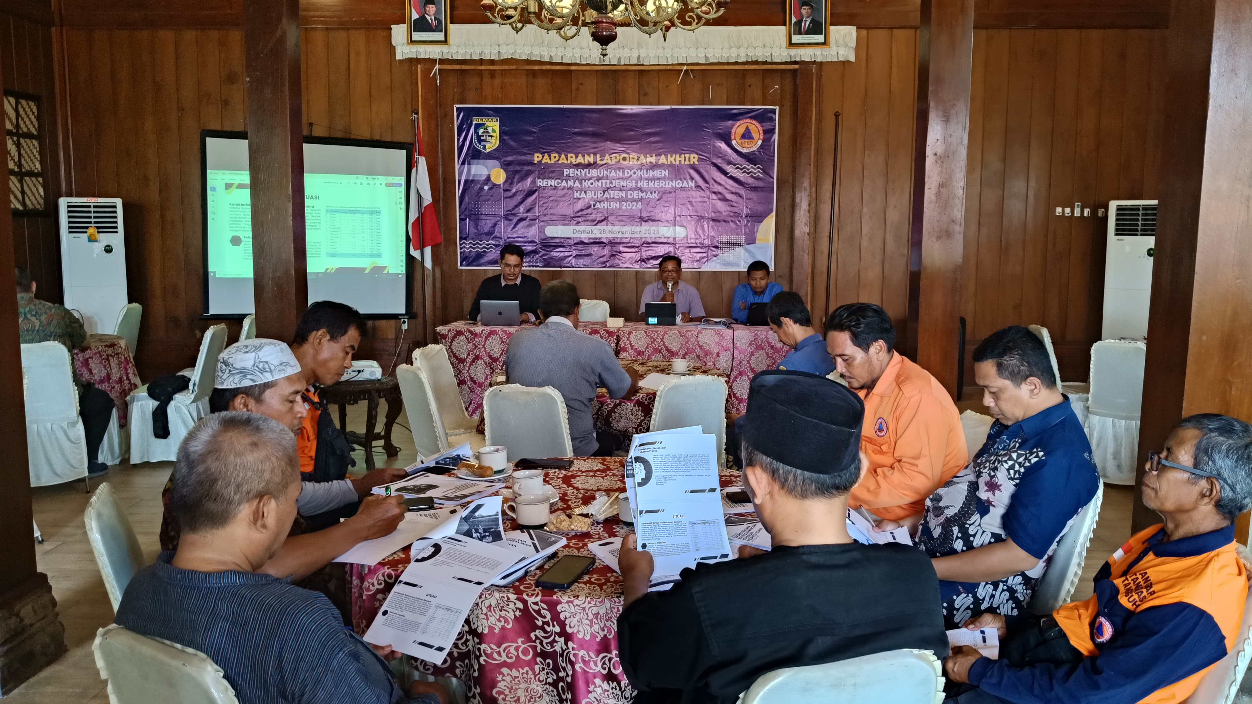 BPBD dan Lintas Sektor Demak Finalisasi Penyusunan Dokumen Kontijensi Ancaman Kekeringan