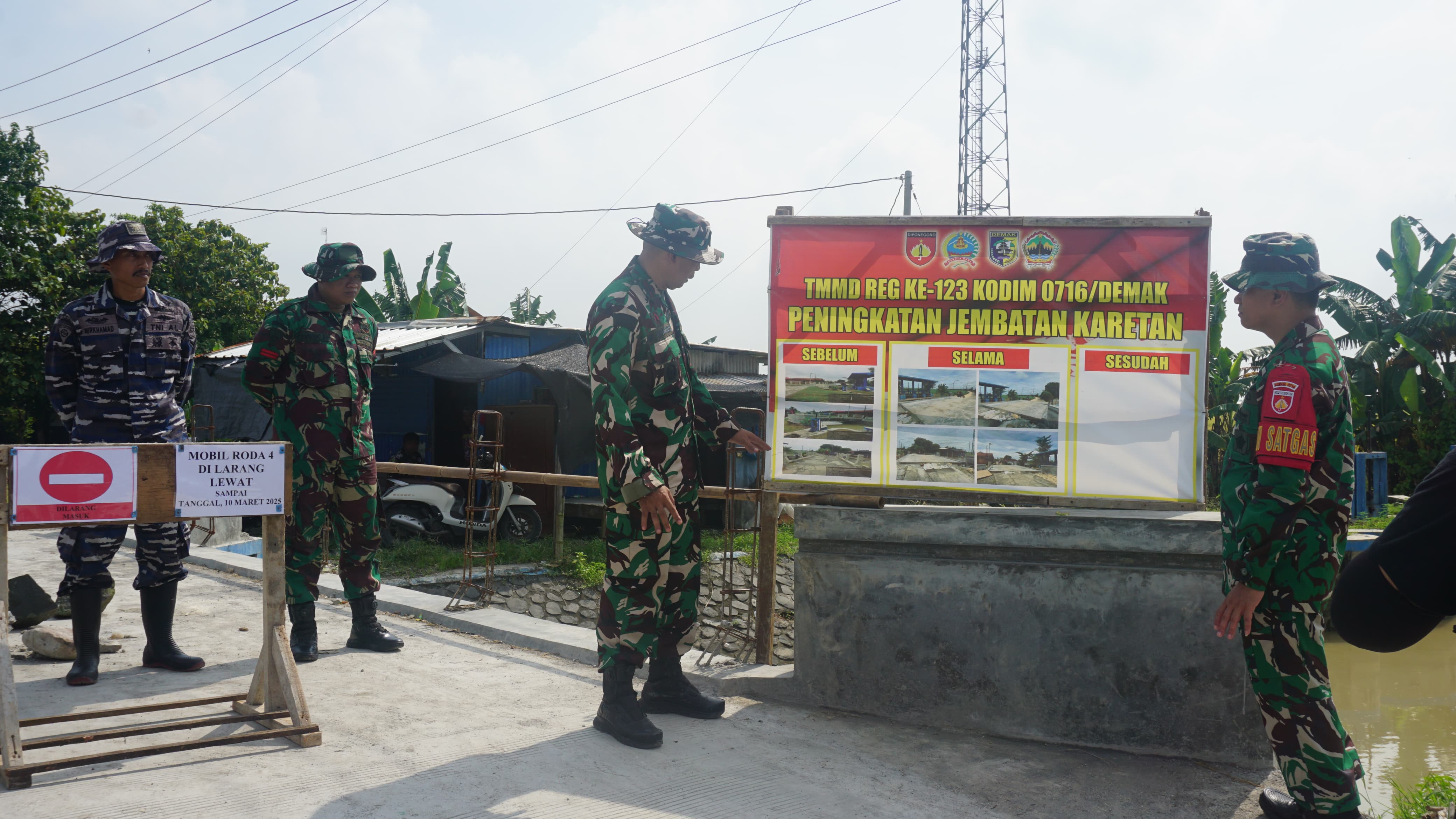 Kekurangan Air Bersih, Satgas TMMD Buat Sumur Bor Bagi Desa Bandungrejo Demak