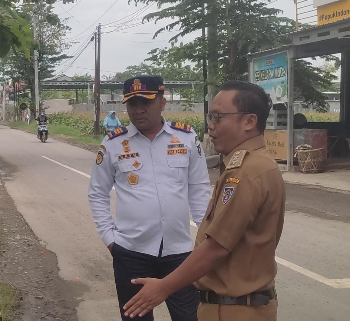 Dishub  Kabupaten Tegal Pasang Traffic Light Penusupan