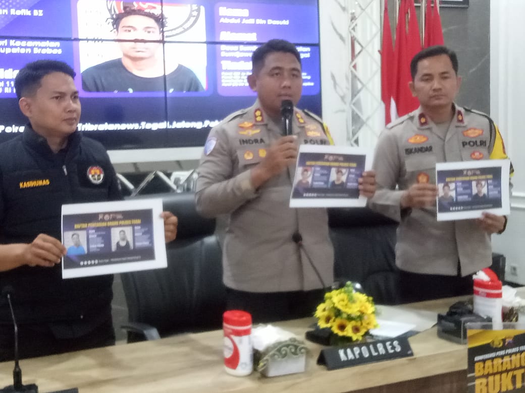 6 Tahanan Rutan  Brata Wirya Polres Tegal Kabur, Polisi Tetapkan DPO