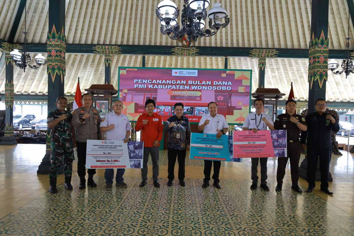 Targetkan Rp 1,8 Miliar, Bulan Dana PMI Wonosobo 2025 Dicanangkan untuk Aksi Kemanusiaan