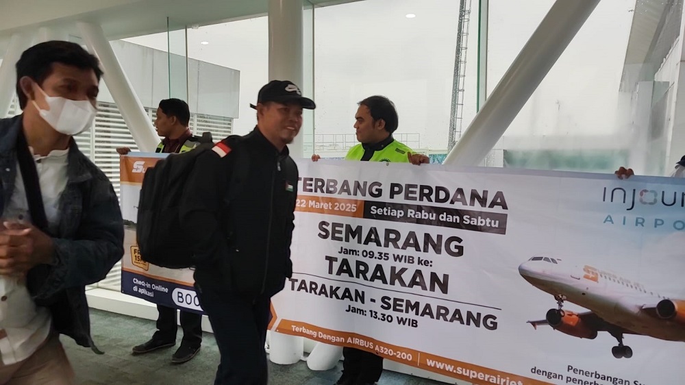 Gunakan Maskapai Super Air Jet, Bandara Ahmad Yani Buka Rute Penerbangan Baru Semarang-Tarakan