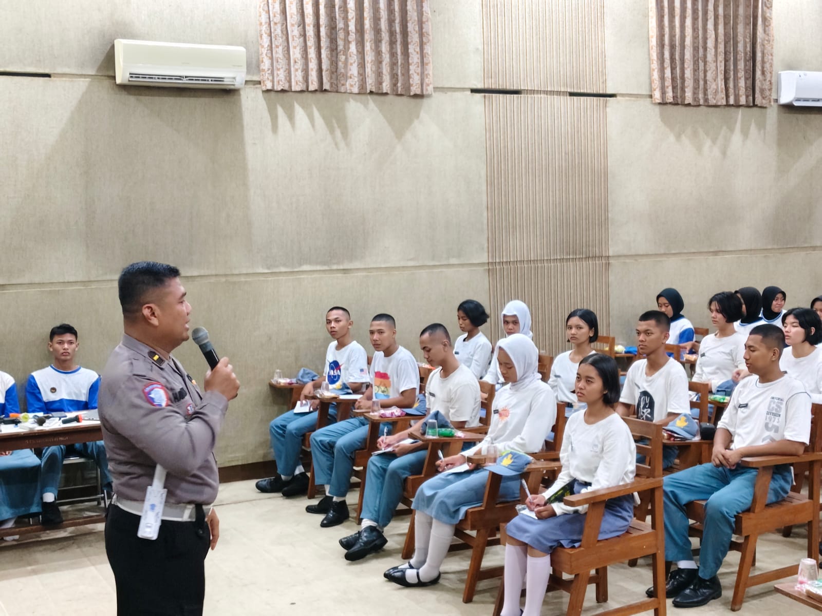 Minim Pengetahuan Berlalu Lintas, Pelajar SMA di Jepara Didoktrin Satlantas