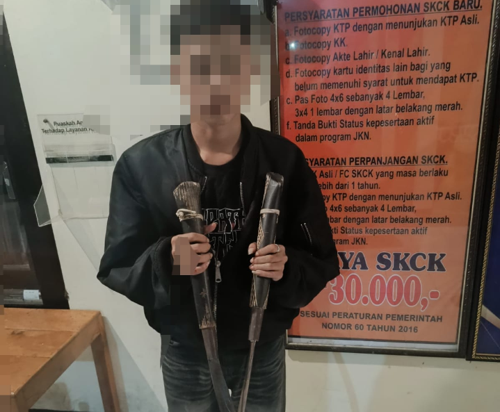 Hendak Tawuran, Seorang Remaja Bawa Sajam Diamankan Polsek Ambarawa