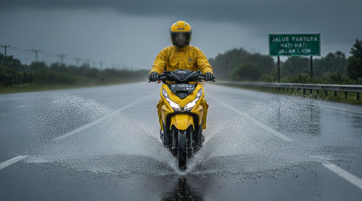 Hujan di Pantura Bukan Sekadar Basah, Aquaplaning Jadi Ancaman Nyata