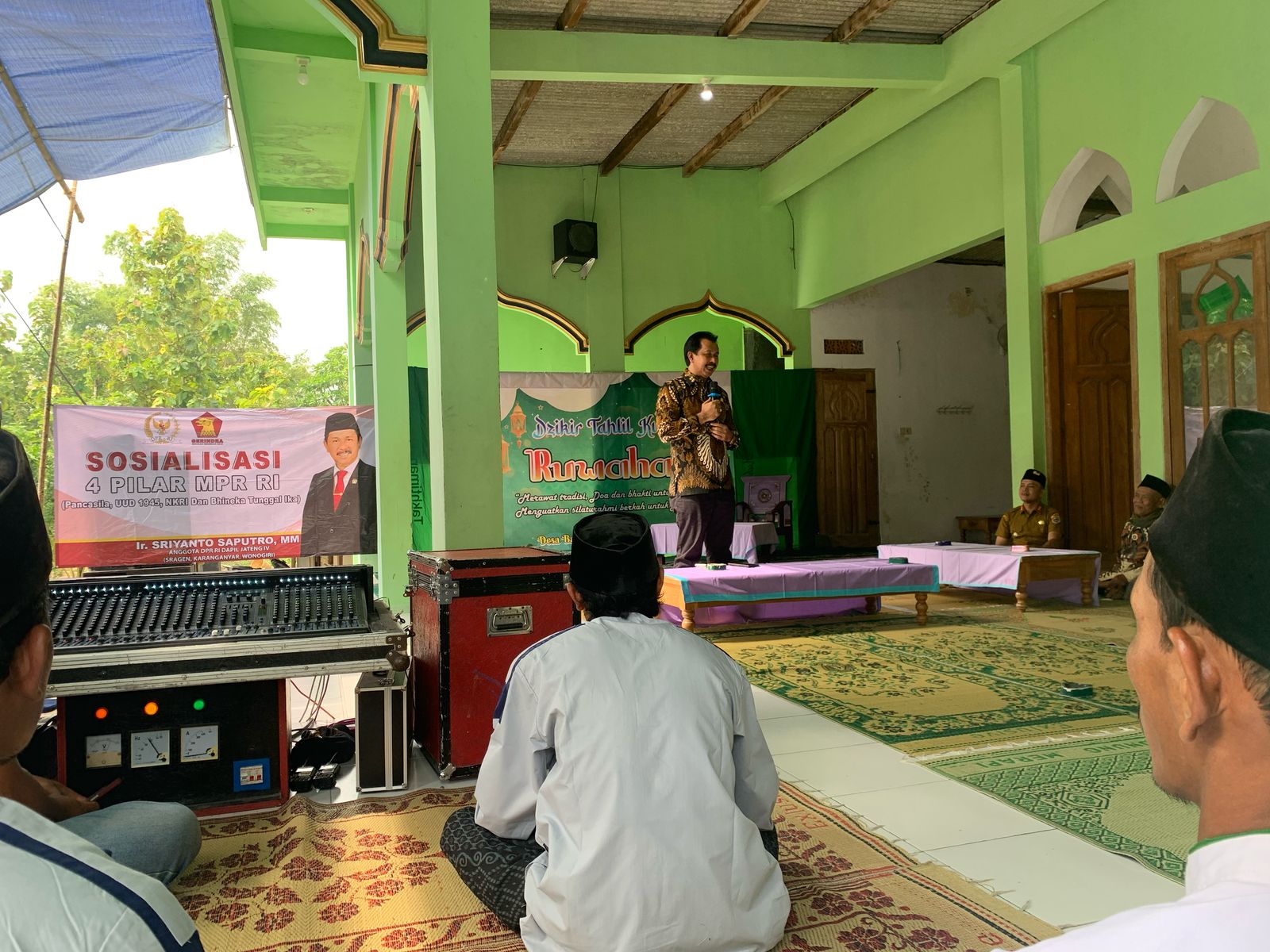 Hadiri Budaya Ruwahan, Sriyanto Sosialisasi 4 Pilar di Kedungombo Sragen