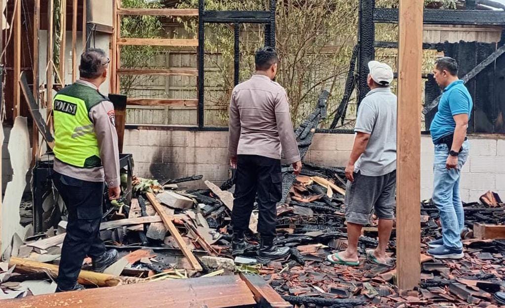 Rumah Limasan di Ngaringan Dilahap Si Jago Merah, Kerugian Ditaksir Capai Rp 30 juta