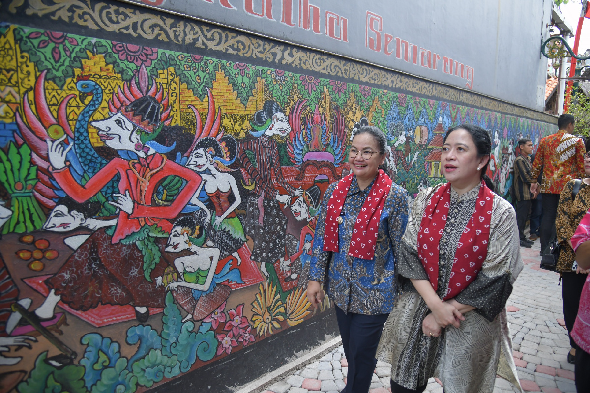 Puan Maharani Kunjungi Kampoeng Djadhoel, Pemerintah Kota Semarang Genjot Pelestarian Kampung Batik
