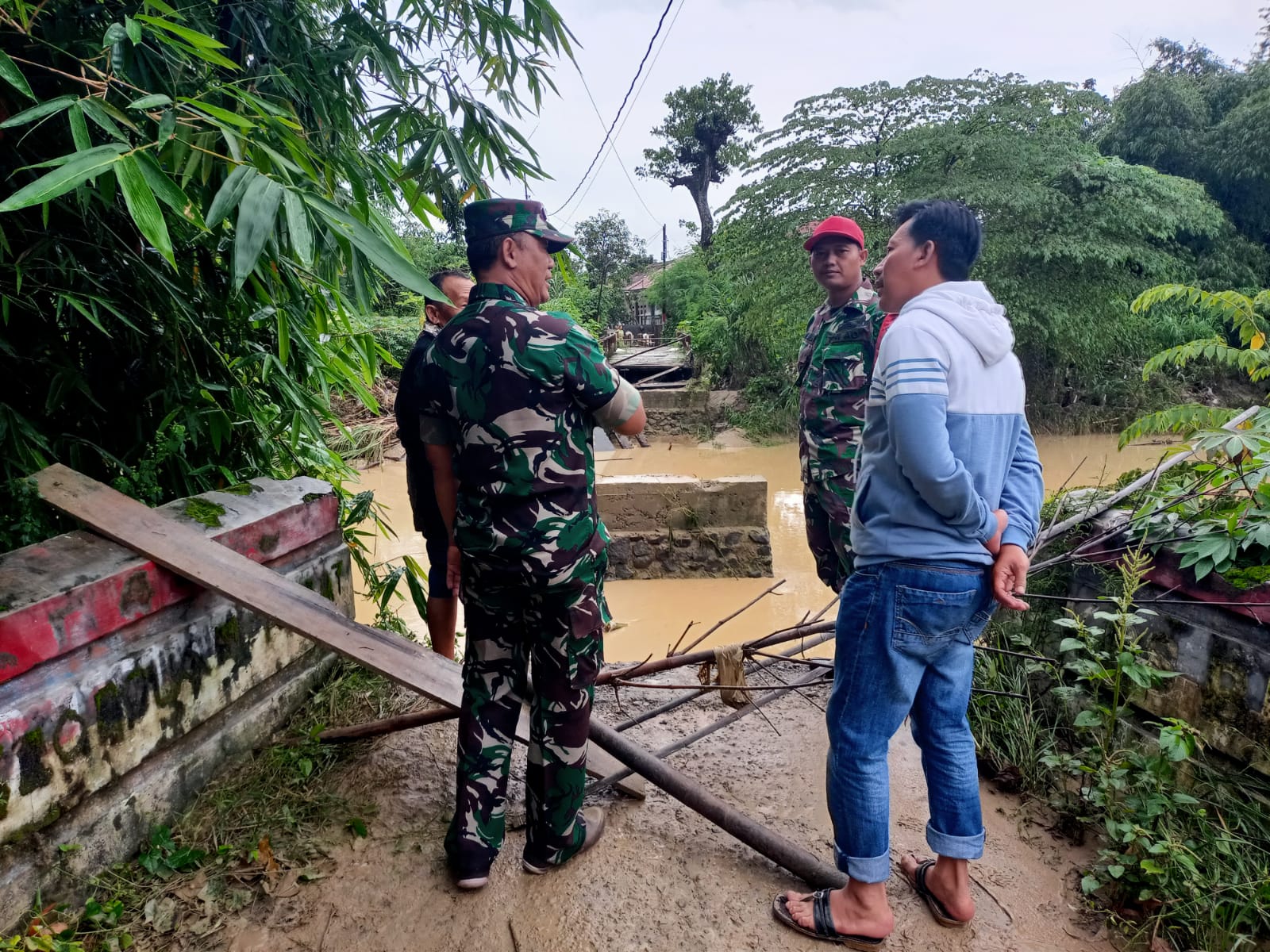 Jatimulya Tegal Dikepung Banjir, Jembatan Putus dan Ratusan Rumah Terendam