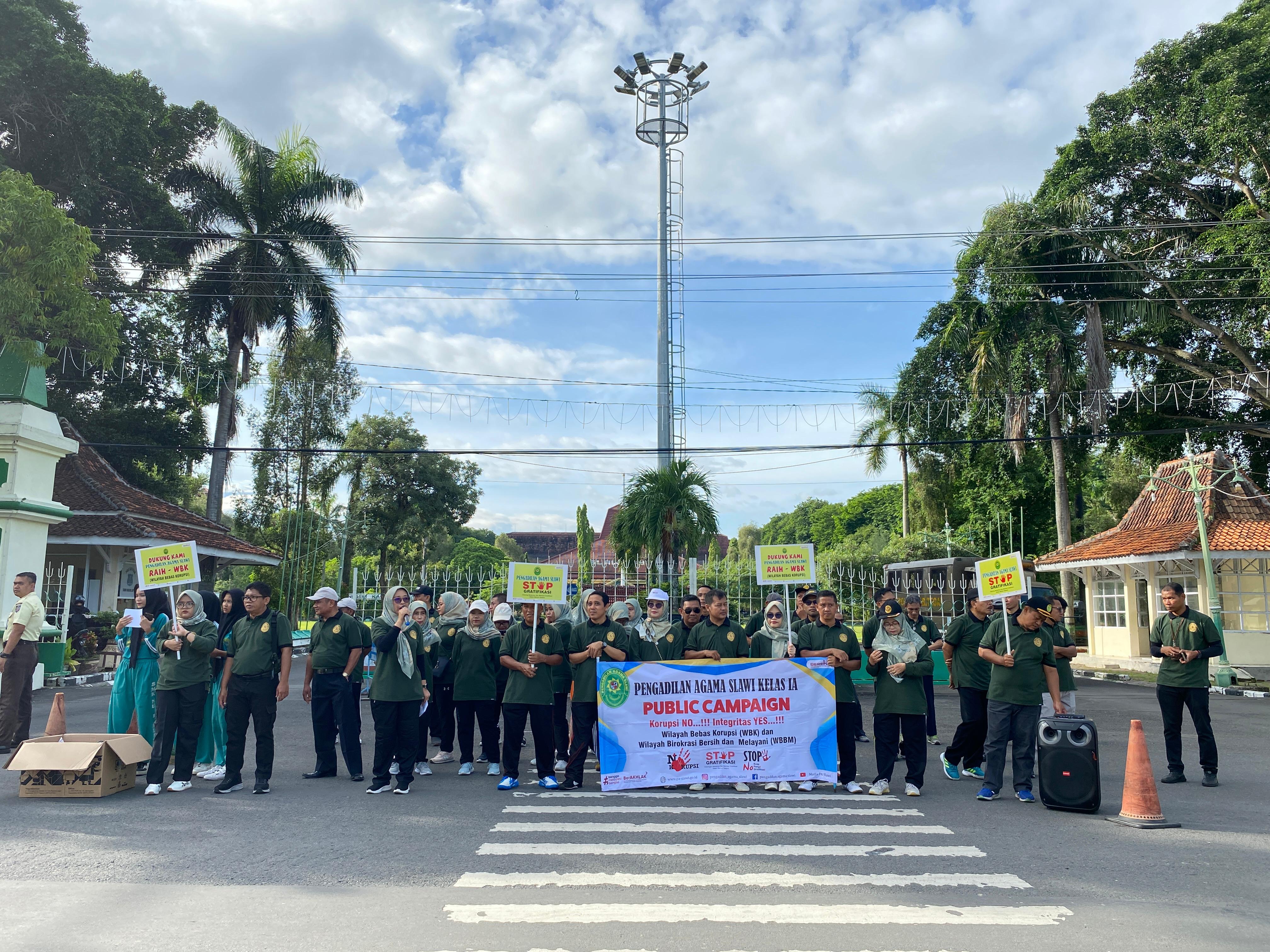 Bangun Zona Integritas, Pengadilan Agama  Kabupaten Tegal Gelar Public Campaign