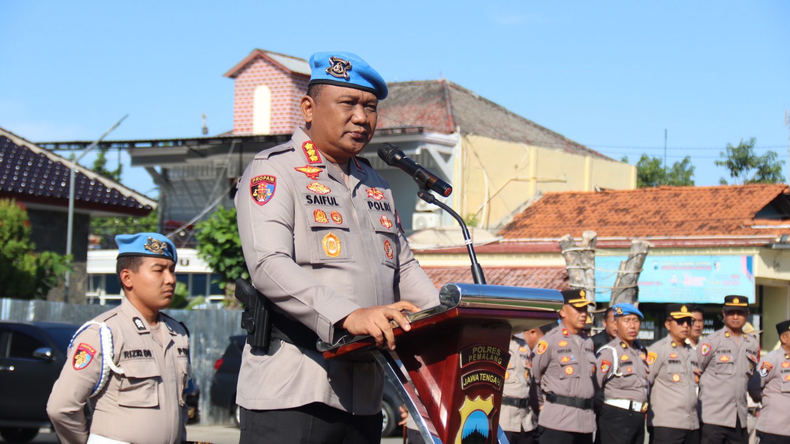 Kabidpropam Polda Jateng Kunjungi  Polres Pemalang ‎