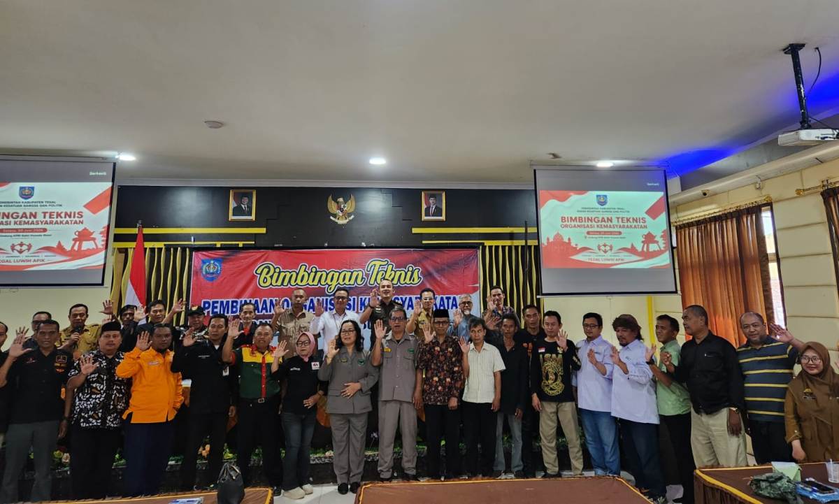 Kesbangpol Gembleng Ormas di Kabupaten Tegal Jadi Penjaga Harmoni Daerah