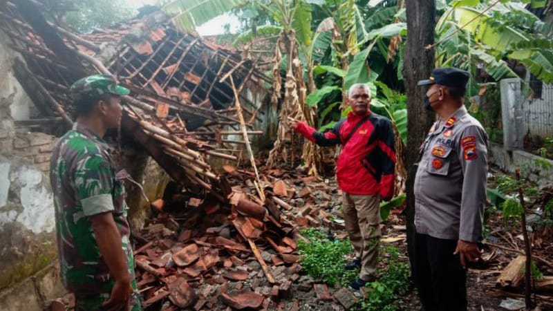 Lagi, 35 Rumah di Kecamatan Wanasari Rusak Diterjang Angin Kencang