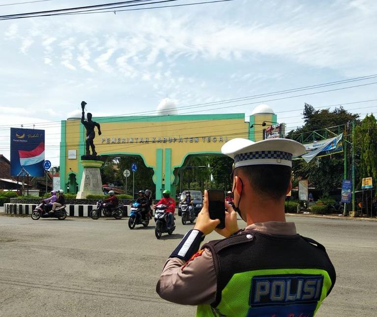 Polres Tegal Jaring Ratusan Pelanggar ETLE 