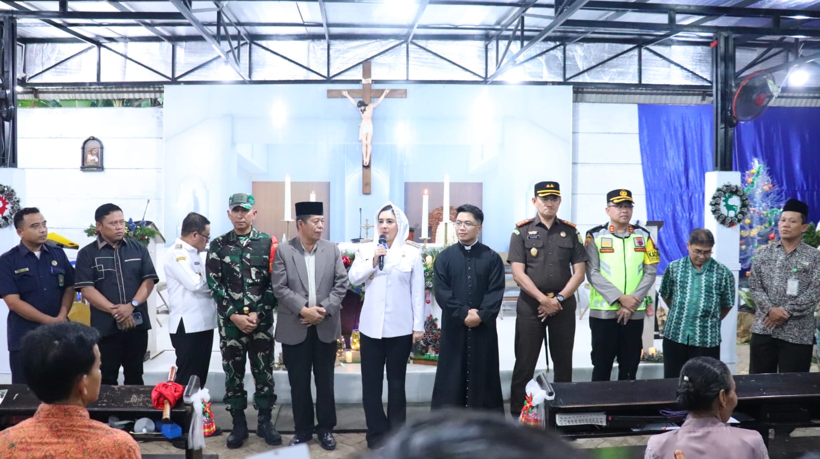 Cek Pospam, Bupati dan Kapolres Pekalongan Pastikan Nataru Aman  