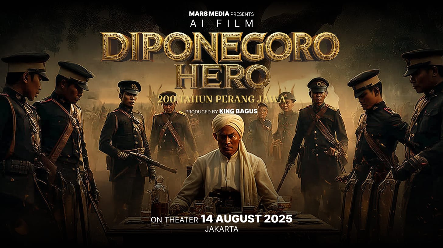 ‎200 Tahun Perang Jawa, Film AI Diponegoro Hero Siap Menggebrak Bioskop dan USKY.AI Jelang HUT ke-80 RI ‎