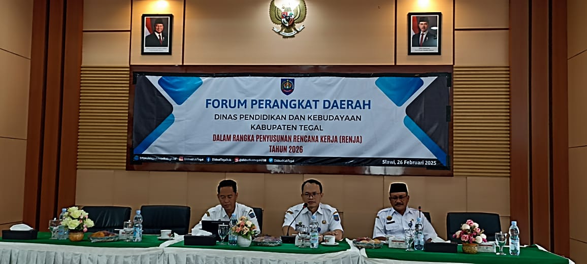 Dinas Dikbud Kabupaten Tegal Sinkronkan Program Kegiatan