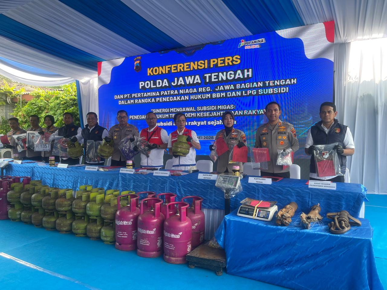 Polres Tegal Berhasil Bongkar Penyalangunaan BBM  Bersubsidi 
