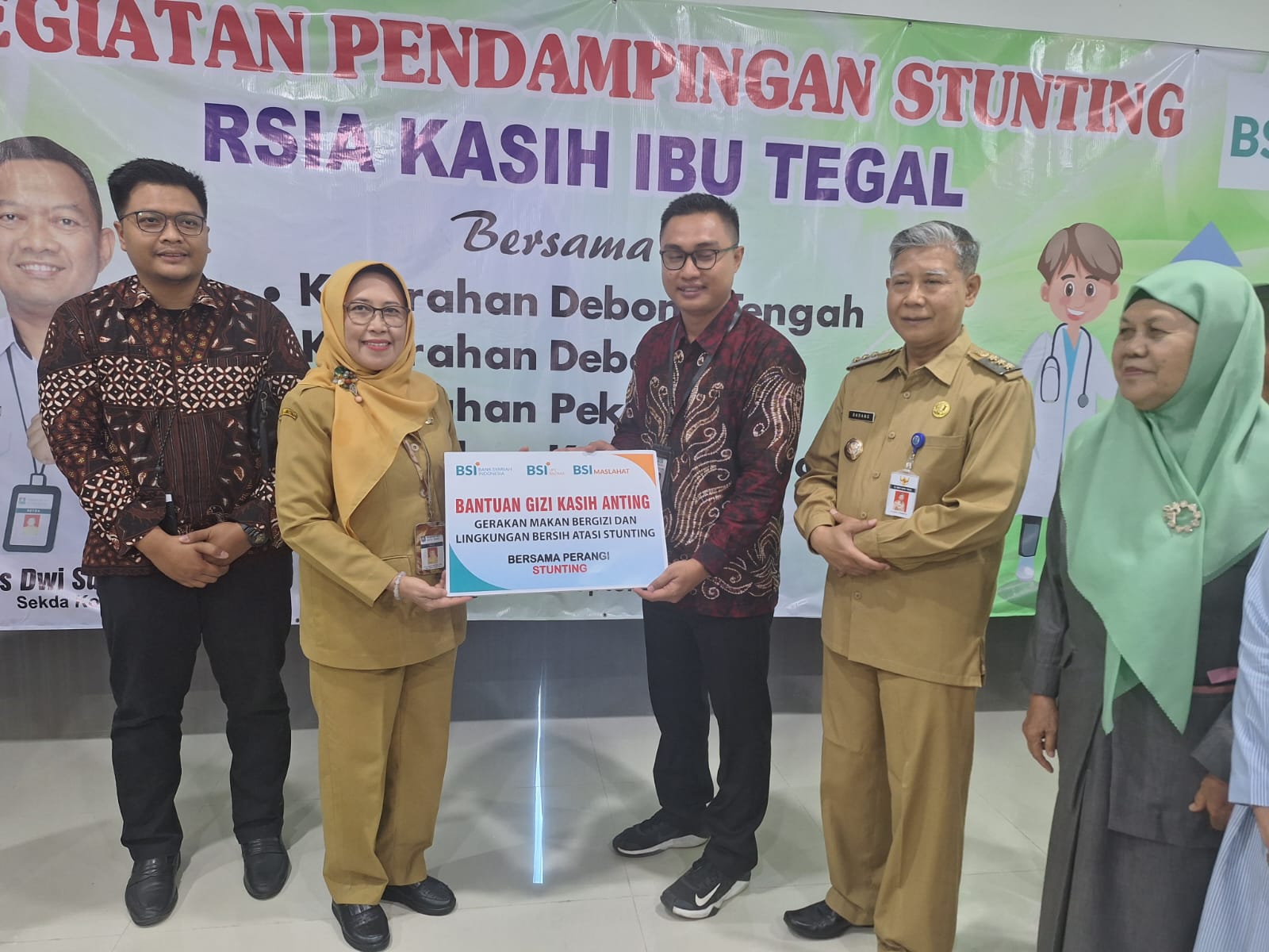 Tangani Stunting, DLH Kota Tegal Terima Bantuan CSR 