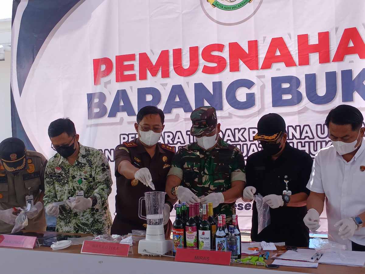 Kasus Narkotika Dominasi Pemusnahan Barang Bukti oleh Kejari Wonosobo di Akhir Tahun