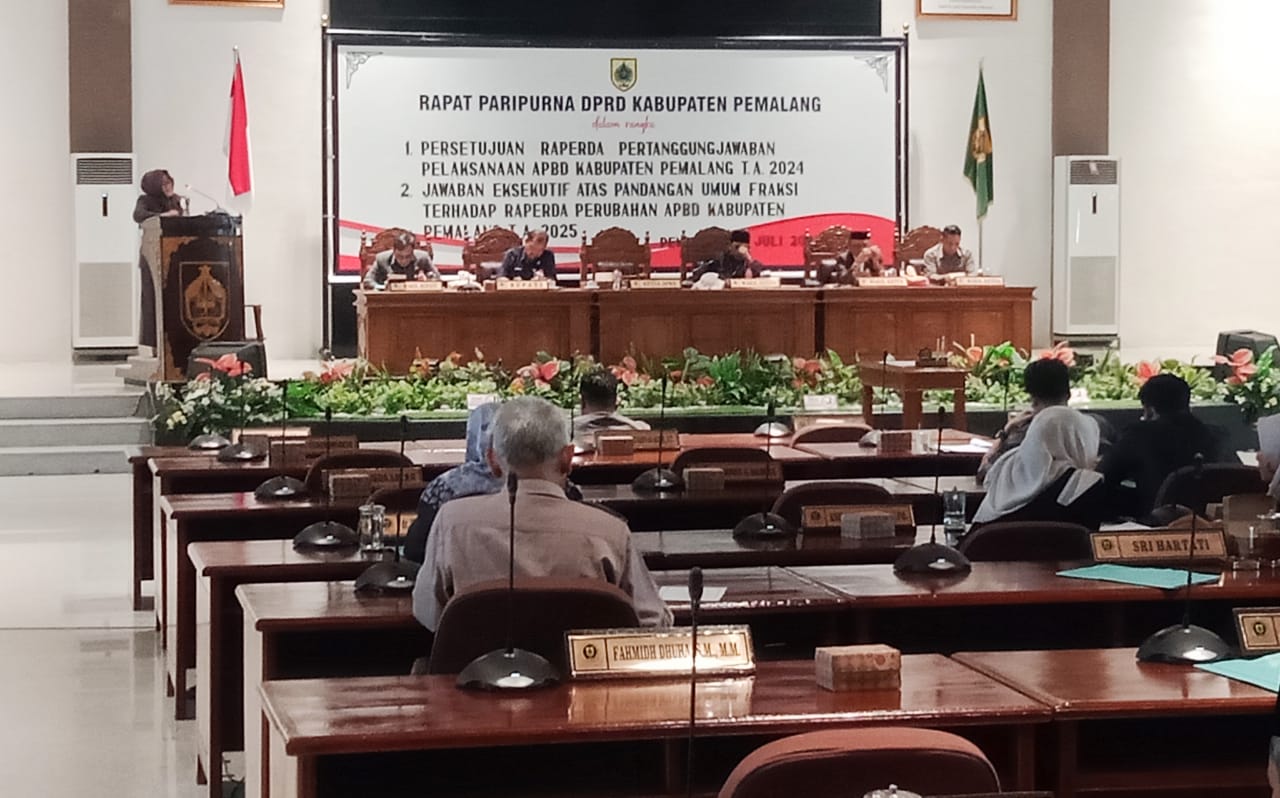 Fraksi DPRD Kabupaten Pemalang Sampaikan Pendapat Akhir Fraksi