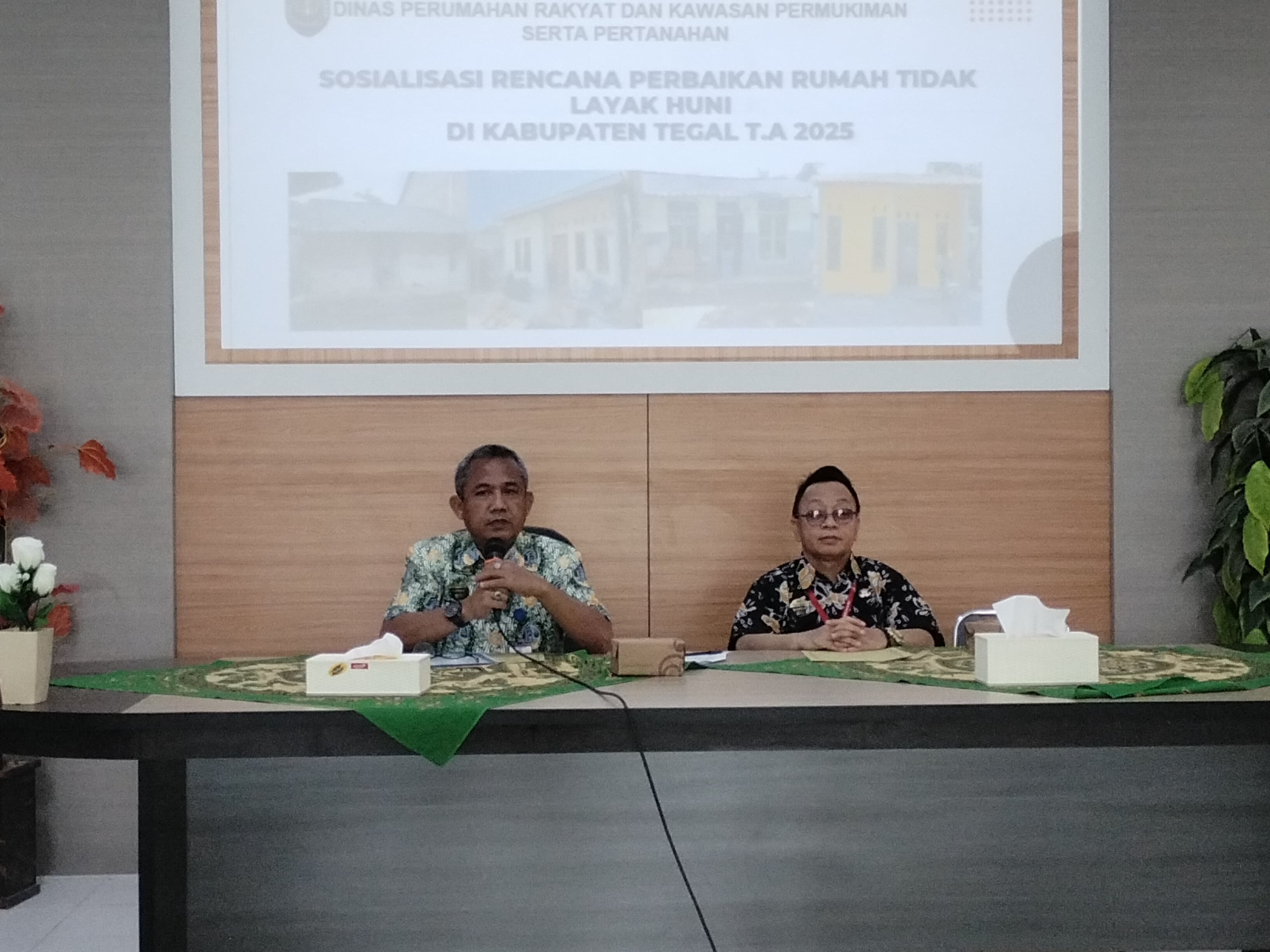 Dinas Perkim Kabupaten Tegal Sosialisasikan Rencana Pelaksanaan Bantuan Sosial Rehab RTLH 