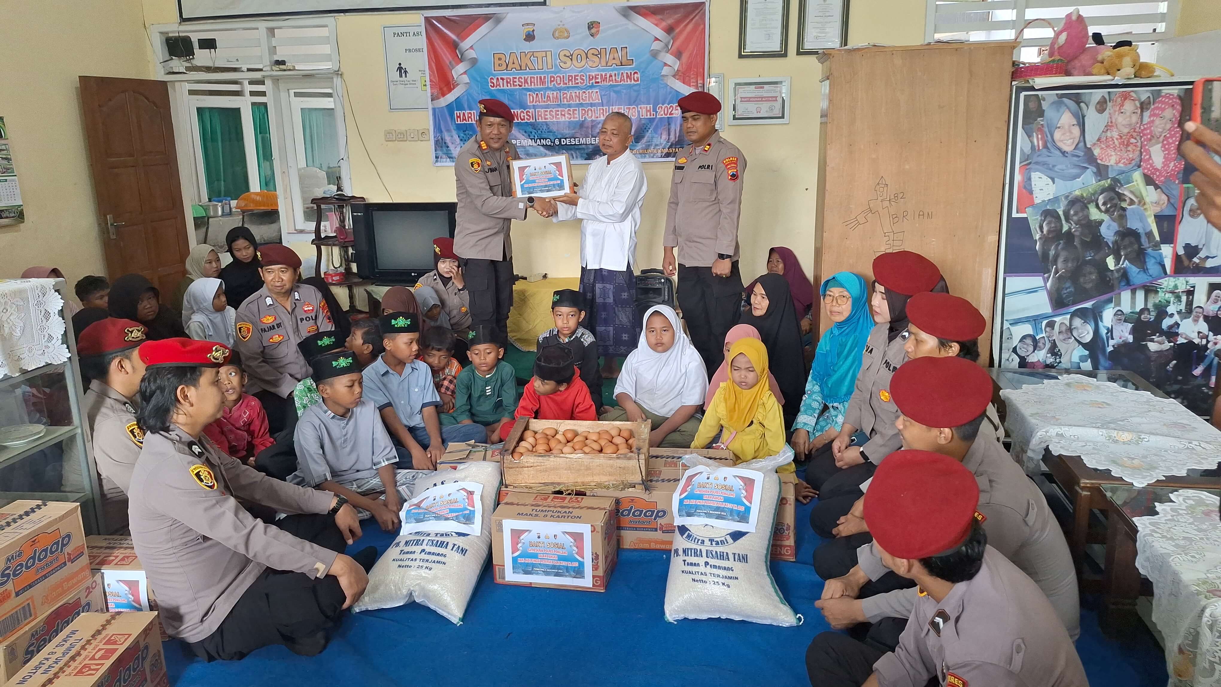 Satreskrim Polres Pemalang Gelar Doa Bersama dan Santunan Anak Yatim
