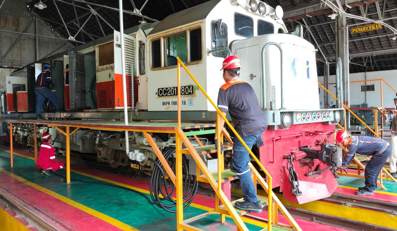 Rampcheck Tuntas, KAI Pastikan Kereta Api Tegal Bahari Siap Antar Pemudik dengan Aman
