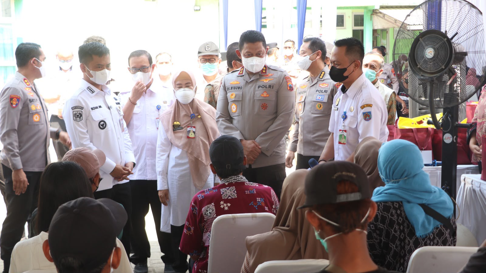 Kapolda Jateng Tinjau Skrining TOSS TB dan Tracing di Puskesmas Adiwerna Tegal 