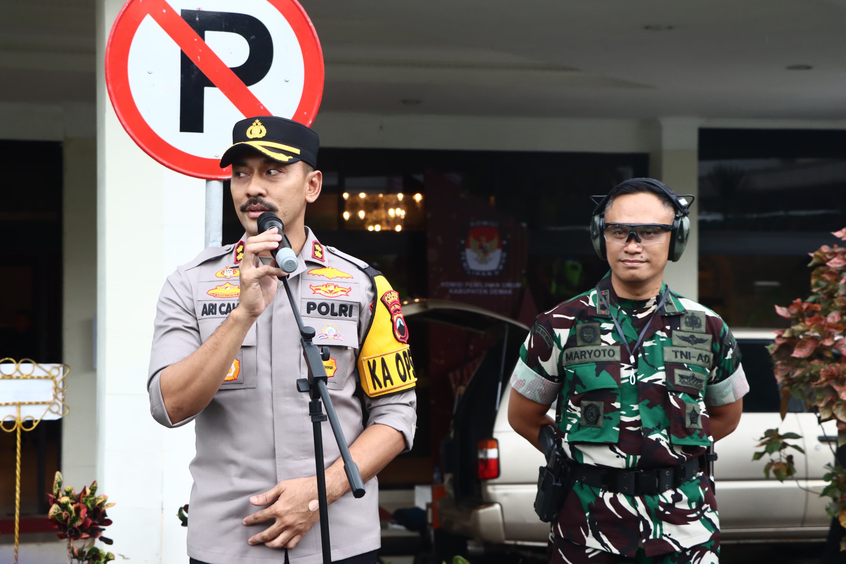 TNI Polri Sinergi Jaga Kondisifitas Debat Publik Cabup dan Cawabup Demak