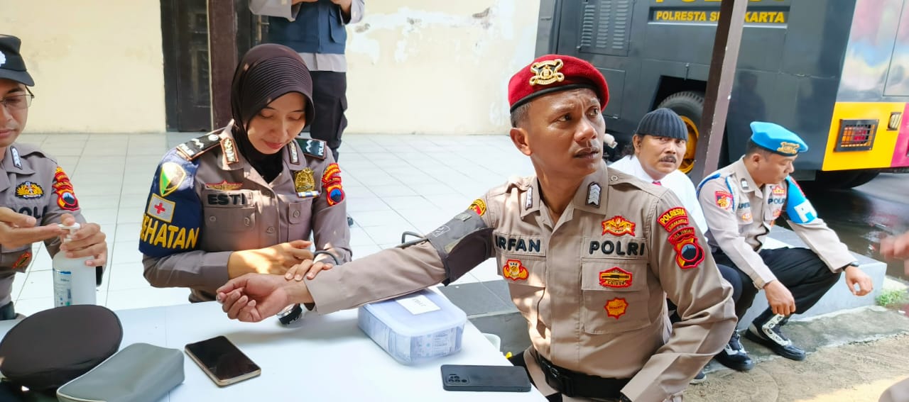 Optimalkan Pengamanan Hari Pemungutan Suara, Polresta Pastikan Kesehatan Personil yang Bakal Diterjunkan 