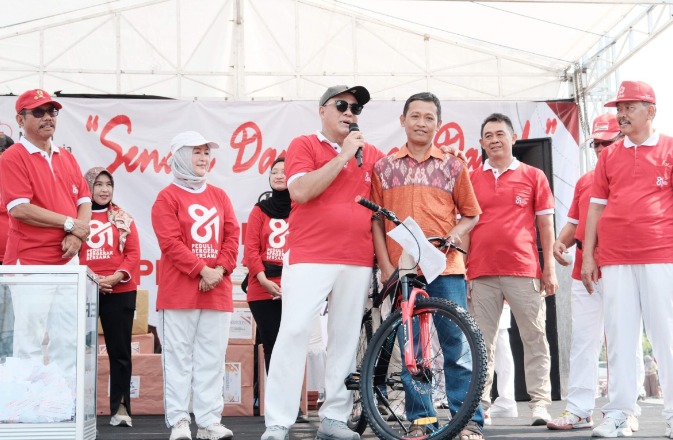 HUT ke-81 PMI Pemalang Bertabur Hadiah, Gelar Senam Massal dan Aksi Donor Darah