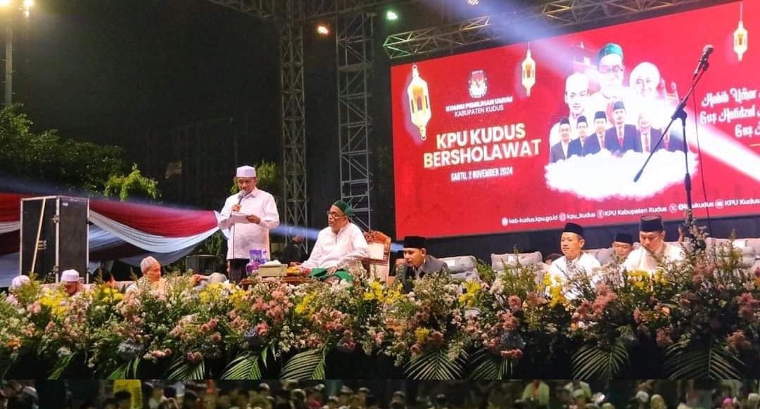 KPU Bersholawat Ajak Warga Kudus Geruduk TPS Ramai-ramai